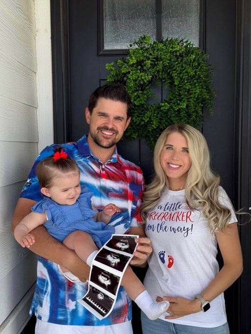Baby Sheffield #2!  We are very excited to announce that Brinkley is going to be a big sister in 2027. To celebrate we got the most exclusive and expensive New Year’s Eve reservation, the maternity wing of the hospital. We can’t wait to ring in the new year with our new baby!
