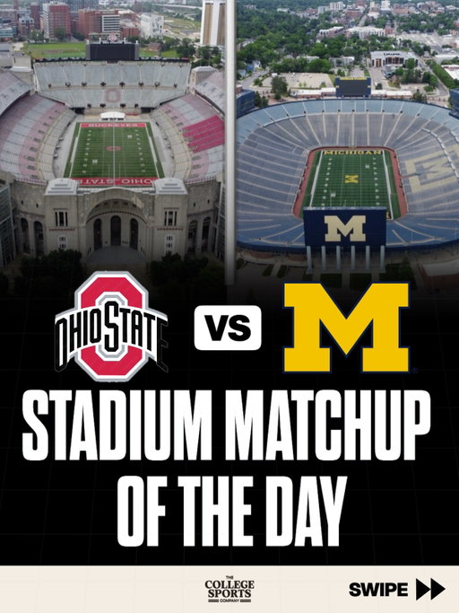 Two of the most iconic stadiums in college football. 🏟️

We compared Ohio Stadium and Michigan Stadium across four categories: 🏟️ Capacity ⚡ Atmosphere 🕰️ Tradition & History 🏈 Gameday Experience

Michigan is the winner with a 9.65/10 rating. Meanwhile, Ohio State fell short by only a few with a 9.53/10 rating. 

In your opinion, which stadium comes out on top? Did we get the ratings right? 👀

Drop your winner below ⬇️

#collegefootball #cfb #michigan #ohiostate #stadiums