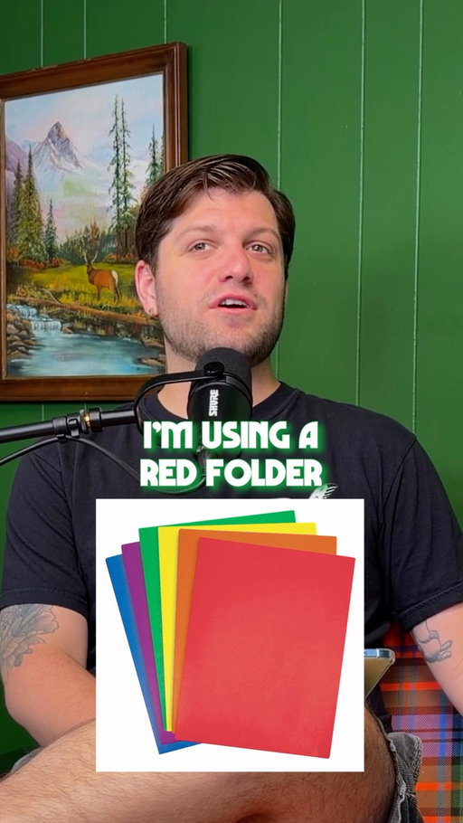 What color was your science folder and why was it green?