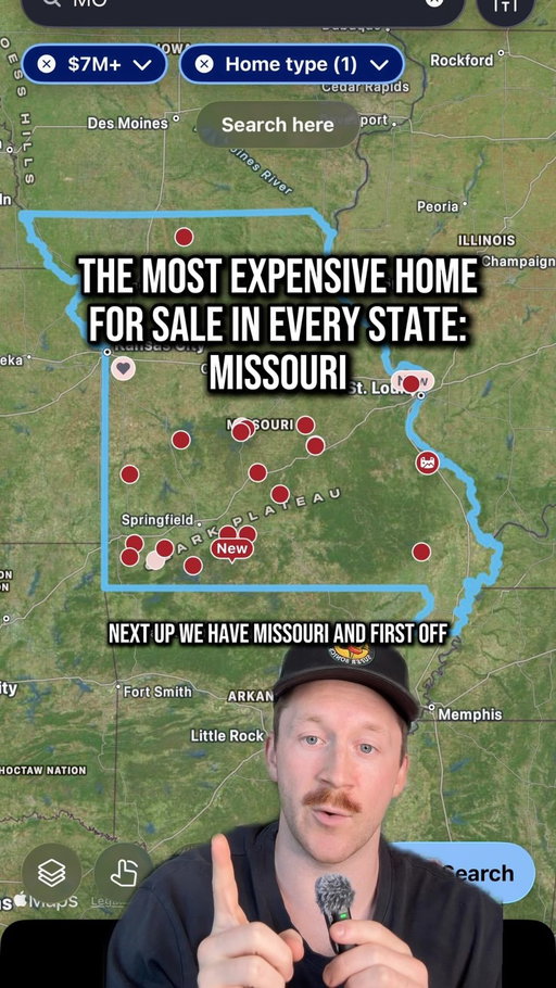 Missouri’s most expensive home for sale! 

*Note: 

I do not own any of these photos shown, nor do I have any relationship or agreement with the listing agent or seller (unless stated) I simply make videos on homes I find interesting and cool for the sake of reporting. If you’d like me to tag you or take down any post for any reason I have no problem doing so. thank you :) 

#mansions #house #homedecor #realestate #mansion