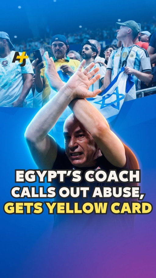 After the final whistle of Argentina's World Cup win over Egypt, Argentina fans were seen waving an Israeli flag near the Egyptian coaching staff.⁣
⁣
Earlier in the match, Egypt's coach Hossam Hassan had made FIFA's official anti-racism gesture directly in front of referee François Letexier. Under FIFA rules, the "X" signal should trigger a temporary stoppage, then suspension, then abandonment of the match if abuse continues.⁣
⁣
None of those steps were taken. Letexier gave Hassan a yellow card for dissent instead.⁣
⁣
#Egypt #Argentina #WorldCup #Fifa #Football⁣