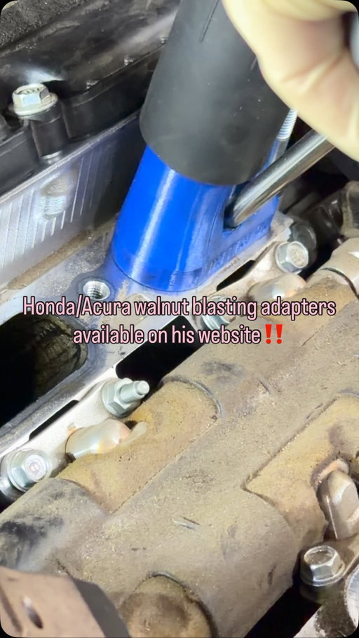 Please order thru his website. Walnut blasting helps with lost power, better MPG, prevent misfire @envisionauto3d 
.
.
.
#walnutblasting #engine #honda #acura #autorepair