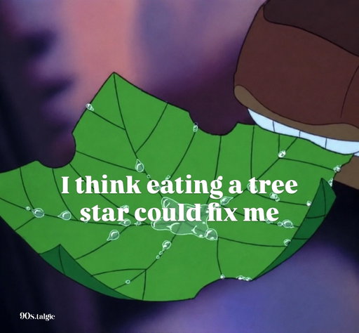 Looks delicious 

The Land Before Time (1988) is an animated adventure film that follows a young dinosaur named Littlefoot as he journeys across a prehistoric world to find the Great Valley after being separated from his family. Along the way, he befriends other young dinosaurs, teaching themes of friendship, perseverance, and courage.