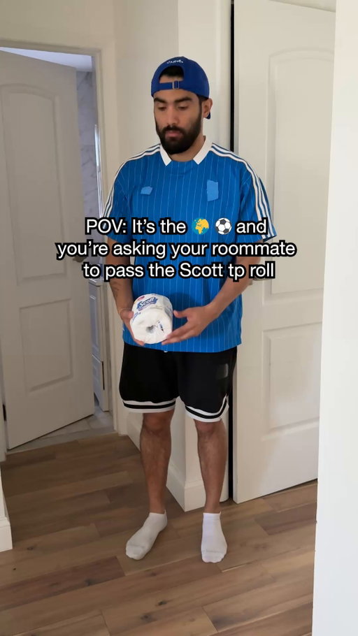When you share an apartment with futbol fans, even passing the Scott 1000 roll becomes a game-winning assist. ⚽🧻