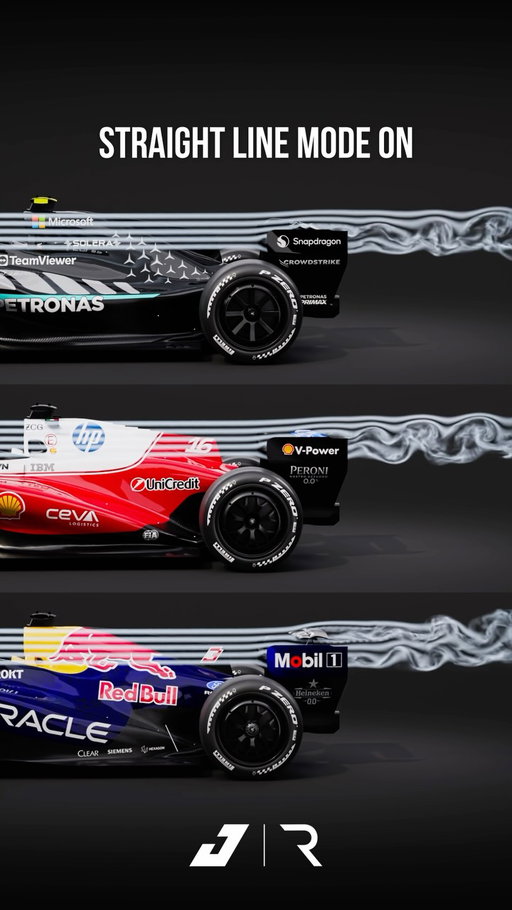 Ferrari, Mercedes & Red Bull Straight-Line Mode Comparison 🏎️💨