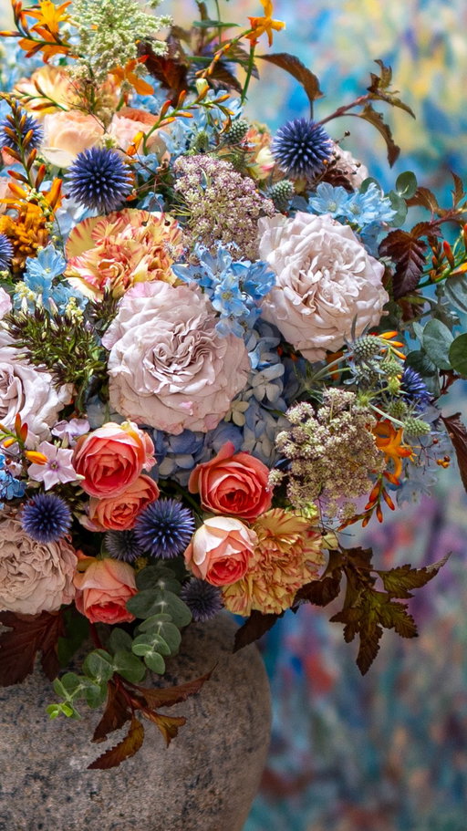 Art Inspired Bouquet

1. Ultra / ジャン=マリー・ヘスレ
2. 風神雷神図屏風 / 俵屋宗達
3. 星月夜 / フィンセント・ファン・ゴッホ
4. 無題 / マーク・ロスコ
5. 散歩、日傘をさす女性 / クロード・モネ
6. 記憶の固執 / サルバドール・ダリ
7. 接吻 / グスタフ・クリムト
8. 冨嶽三十六景 神奈川沖浪裏 / 葛飾北斎

1. Ultra / Jean-Marie Haessle
2. Wind God and Thunder God / Tawaraya Sōtatsu
3. The Starry Night / Vincent van Gogh
4. Untitled / Mark Rothko
5. Woman with a Parasol / Claude Monet
6. The Persistence of Memory / Salvador Dalí
7. The Kiss / Gustav Klimt
8. The Great Wave off Kanagawa / Katsushika Hokusai

#KazukiNakajima #KNFD #ArtInspiredBouquet