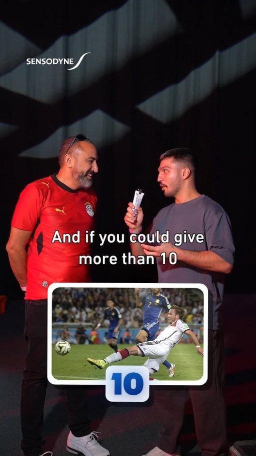 من نطحة زيدان الشهيرة إلى سباعية ألمانيا الصادمة في شباك البرازيل! 💥⚽️

من 0 إلى 10.. ما مدى حساسية وتأثير هذه اللحظات التاريخية على الجماهير في كأس العالم؟ 📊

 سنسوداين كلينيكال ريبير

​يبدأ بترميم الأسنان الحساسة في 2 دقيقة

@sensodynegulf