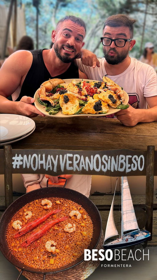 El Restaurante con más postureo de España: Beso Beach Formentera

Estando de viaje por Ibiza probando Restaurantes me he acercado a Formentera junto a Cocituber para conocer uno de sus locales más famosos: se llama Beso Beach y se llena a diario durante todo el verano con un público 10% nacional y 90% extranjero. Es necesario reservar con mucha antelación y dentro hay una Carta de Comida con precios bastante altos y un postureo más que evidente, especialmente en el segundo turno. Archiconocido por su banco de "no hay verano sin beso", ¿Se comerá bien en Beso Beach Formentera? Ahí te va nuestra opinión de la comida que ha salido por un ojo de la cara y como pasa en todos los sitios de Ibiza: no ha faltado Caviar 😂 #formentera #besobeach