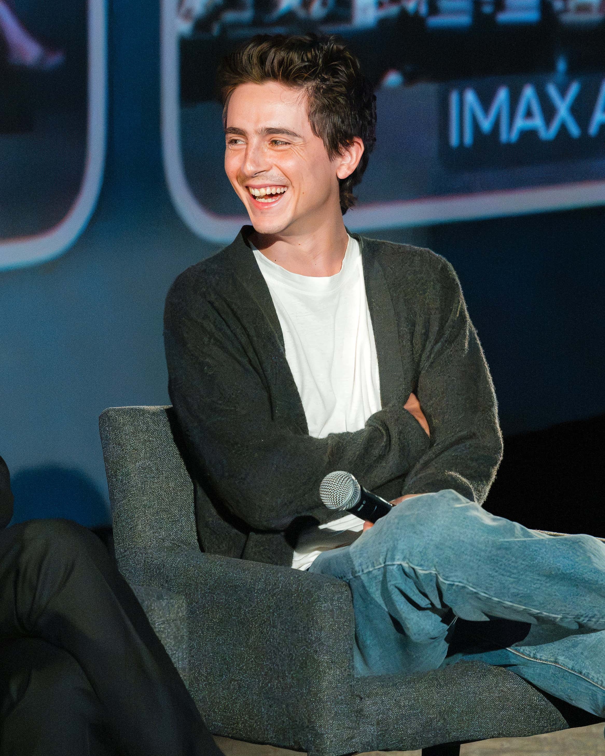 Timothée Chalamet at the 'Dune: Part Three' trailer launch in LA yesterday 👏