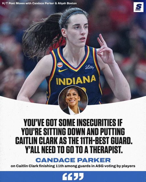 Candace Parker can't believe Caitlin Clark finished 11th in WNBA ASG voting from the players 🤯
[via @postmovesshow]