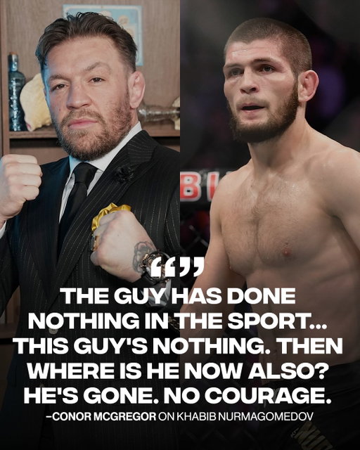Conor just had a full crash out over Khabib 😭

Conor McGregor said he does not rate Khabib Nurmagomedov as one of MMA’s greatest fighters, despite Khabib’s undefeated career and victory over him. McGregor also ranked himself as the greatest fighter of all time, saying he believes he would beat Jon Jones and Georges St-Pierre.

Catch Conor McGregor debate and re-rank the 25 best UFC fighters of all time on the latest episode of #ReRank hosted by Jordan Rose 🔗