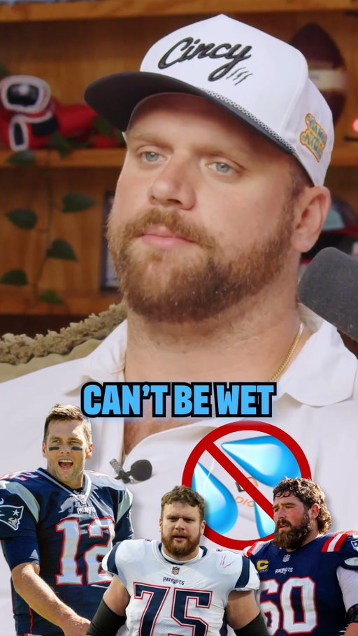 Tom Brady does NOT like a wet Center 😂