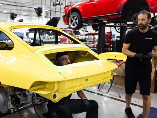 Not everything needs to be a two-person job... so naturally, we turned it into a three-person job.

Installing the rear wing is one of those milestones where the project really starts looking like a Porsche again. Jose and Daniel helped Matt get our new RS Style rear wing installed, getting our 993 RS Tribute one step closer to rolling out under its own power. 

It won't be long before the Restoration Challenge comes to an end! 

Looking to have your classic Porsche serviced, inspected, or restored? Reach out to Porsche Orlando and let our team help keep your Porsche running at its best, whether it's getting a long-term project back on the road or maintaining a car that's already being enjoyed.
#PorscheChallenge26 #PorscheOrlando