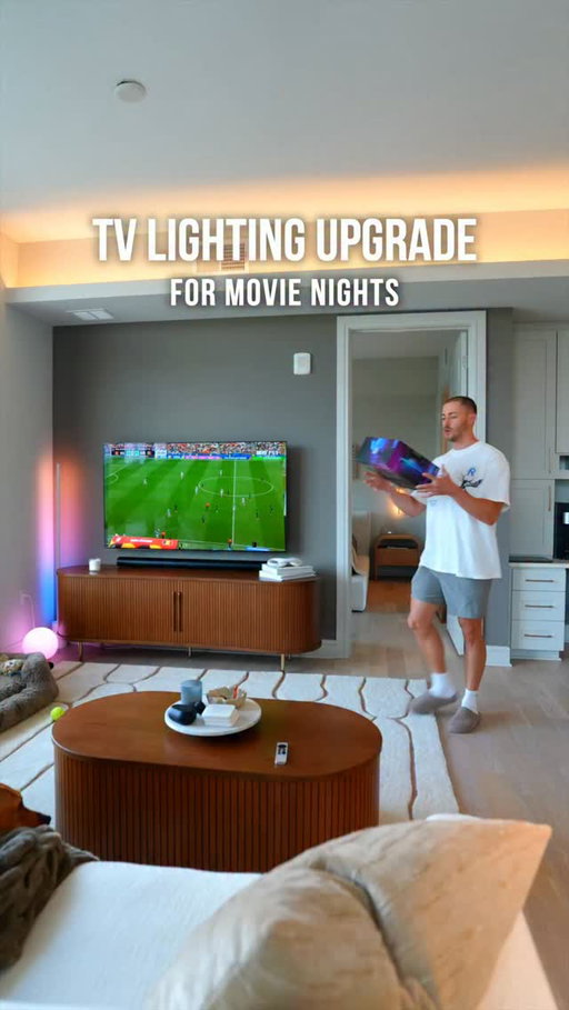 Movie nights just got an upgrade!

Comment “TV” to receive the link in your DM’s for this backlite and a budget alternative too!

Heads up, with the Philips hue sync backlites you have to subscribe to an app to have it sync with what’s on your TV. Other wise you can have it be a solid color of your choice that doesn’t shift with the screen