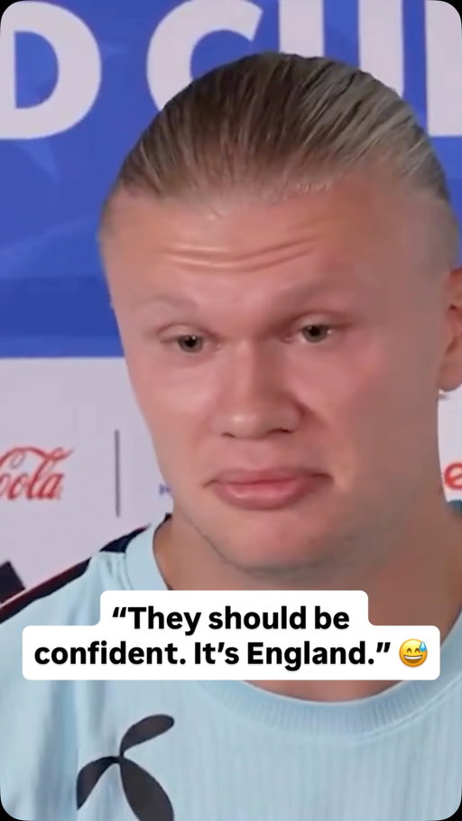 Erling Haaland was brutally honest about how England fans should feel against Norway 😅

🎥: @skysports