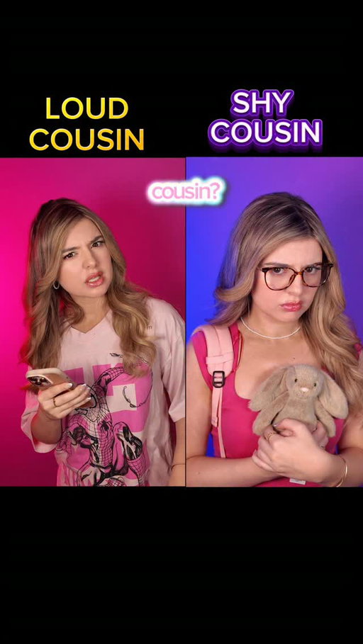 Are you the shy or the loud cousin?😭😂 #reels #funny #brianna #skit #cousins