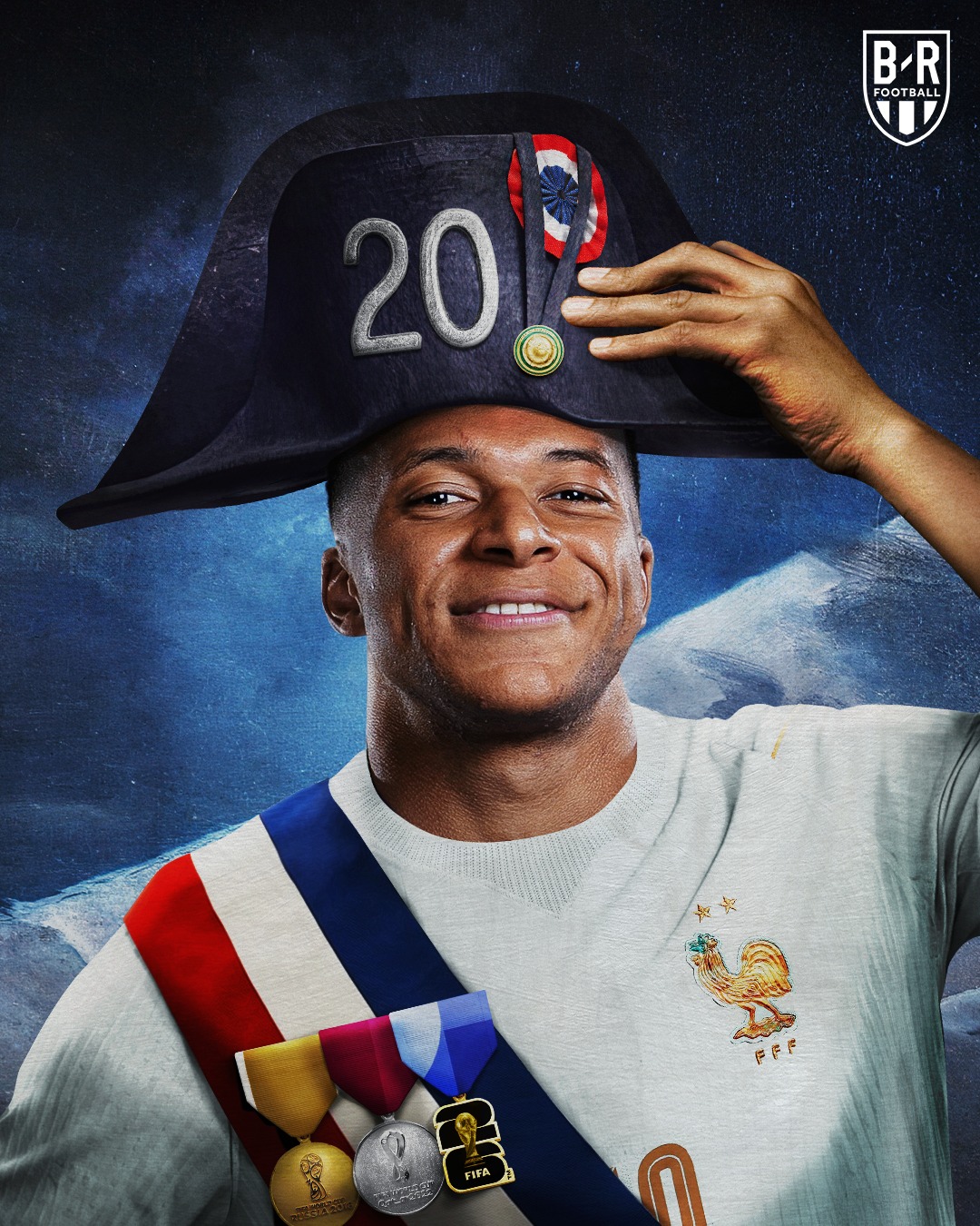 20 WORLD CUP GOALS FOR KYLIAN MBAPPÉ. 

And in just 20 games. Incredible 🇫🇷