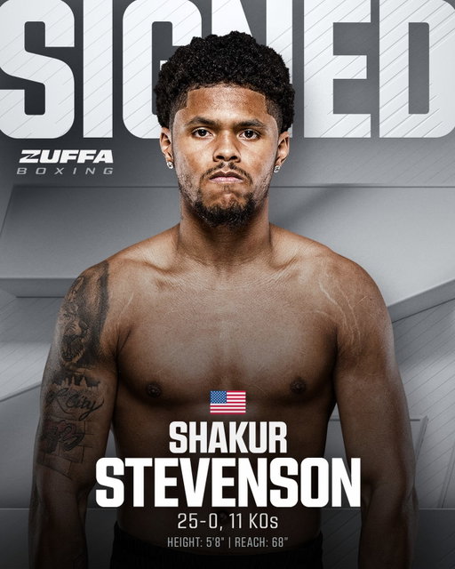 SHAKUR STEVENSON HAS SIGNED WITH ZUFFA BOXING ✍️