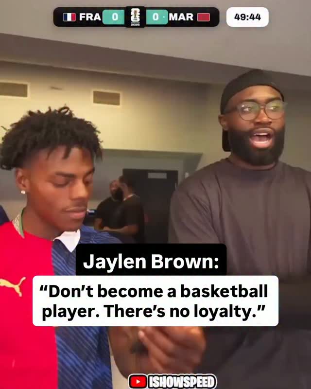 Jaylen Brown on being traded by the Celtics 😅

(via @ishowspeed)