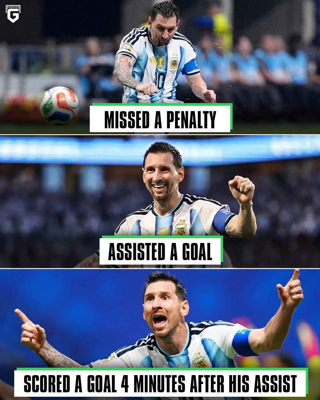 🚨 In their last World Cup games, Lionel Messi and Kylian Mbappe share something interesting in common: 

🇦🇷 Lionel Messi missed a penalty against Egypt and then went on to score a golazo and give an assist

🇫🇷 Kylian Mbappe missed a penalty against Morocco and then went on to score a golazo and give an assist

They also have the same amount of goals in the current World Cup 👀

WHAT A RIVALRY 🤝😍
