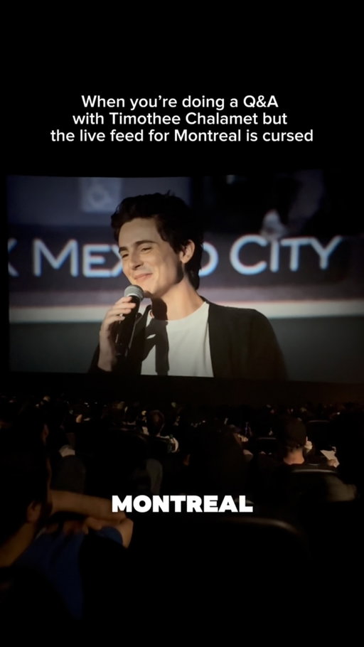 Montreal’s attention seeking behaviour 😆😆 #dune #timotheechalamet #dunepartthree #dunemovie #dunefanevent