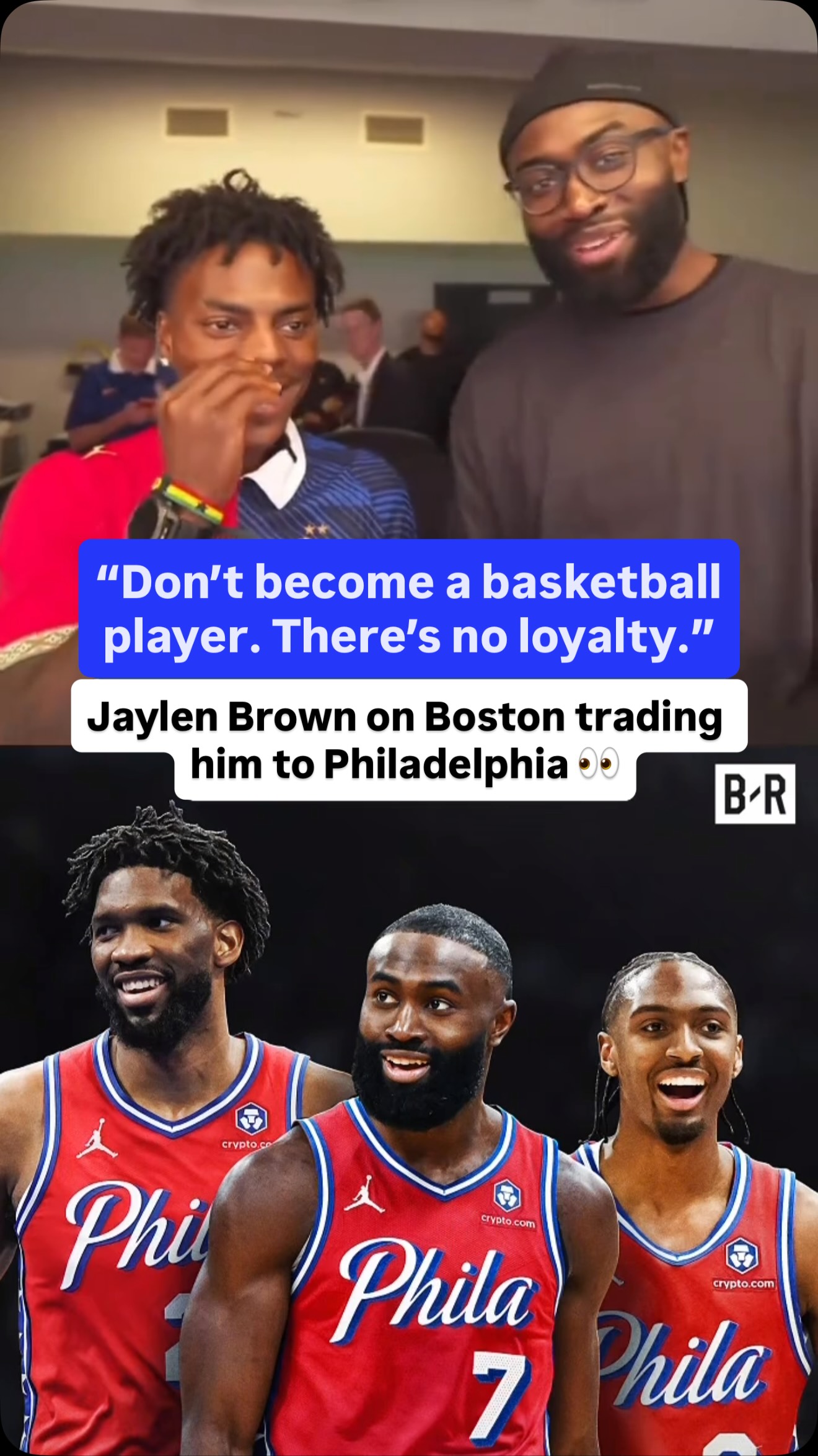 Jaylen Brown speaks on getting traded to 76ers 😳

(via @ishowspeed) #speed #ishowspeed #jaylenbrown #basketball #nba