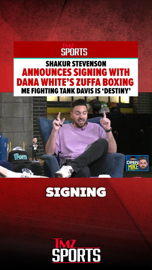 Undefeated boxer Shakur Stevenson has just announced his signing with Dana White's Zuffa Boxing! TMZ Sports' very own @michaeljamesbabcok sat down with the stud boxer to break down the signing and some possible future opponents. 👀 🥊