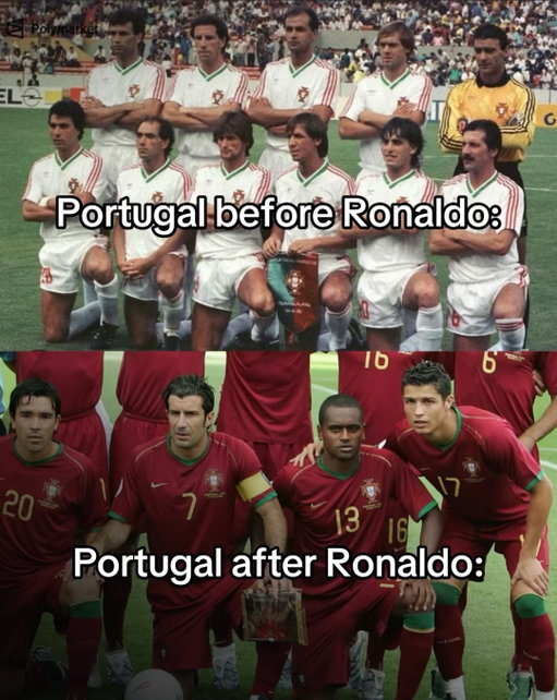 Nobody has showed up for their country more than Christiano Ronaldo. After 6 consecutive world cups his career is done, it’s gotta be. Watching him play this year, for whatever reason, he didn’t strike fear into the opponent. He is no longer hard to guard; but there was a time…. 

 Cristian Ronaldo was playing against your team. he was scoring a goal. As a defender yea, imagine halland and Mbappe combined. The speeds at which his feet could do things has never been seen. The aggression he could dribble with was frightening for people watching on tv. You could feel his power literally through the screen. The complete package, everything you could ever want in an attacking player. I don’t know what the old balls were made of⏸️ ▶️ either way I don’t think anybody has ever or will ever figure out how to strike a football so well. 
Replicate him you cannot, 
Wenger is a pervert.
Portugal is small in size, 
But he’s on diferent serverrrs!!!!!
This is not a retirement post, he has earned the privilege to do whatever the fuck he wants to. See you in 2030 CR7 ❤️thank you for everything