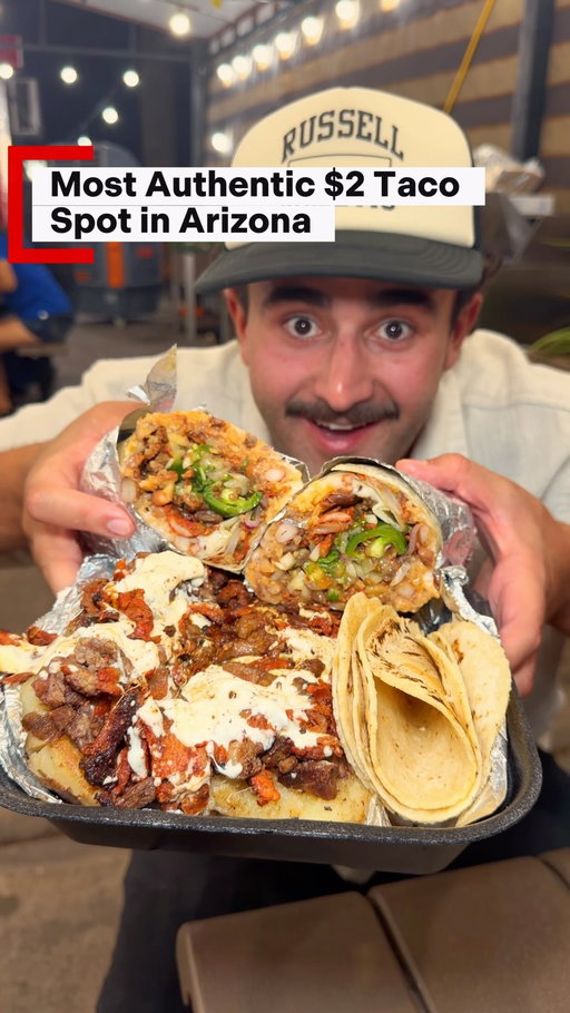 I still can’t believe these are only $2… 🌮🔥 By far some of the most authentic street tacos I’ve had in Arizona. Every bite feels like you’re in Mexico. If you know, you know. 🇲🇽

📍Street Tacos Oaxaca
1945 E Van Buren St, Phoenix, AZ 85006 🕒 Hours:

* Tuesday–Thursday: 6:00 PM – 12:00 AM
* Friday & Saturday: 6:00 PM – 3:00 AM
* Sunday: 6:00 PM – 12:00 AM
* Monday: Closed.  #arizona #phoenix #azfoodie #tacos
