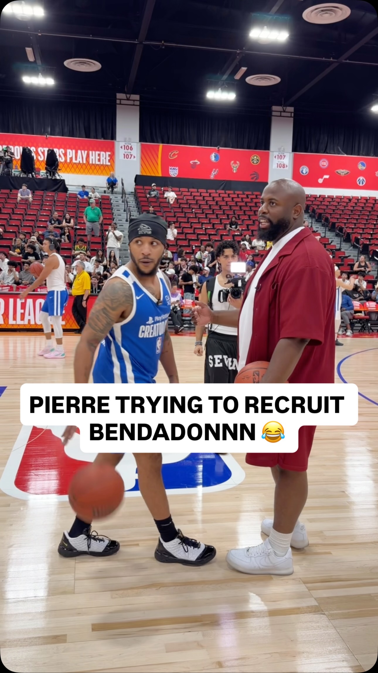 I think this is tampering 😂 😂

Watch @dmills_22 coach against @peeweedaplug at the NBA Creator Cup, live from Las Vegas TONIGHT at 8:30pm/pt during NBA Summer League on the NBA App and NBA YouTu
