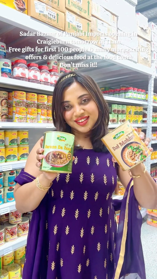 Welcome to @sadarbazaar.au by @punjabimports now officially open in Craigieburn! This is their 5th store in Melbourne and it’s so much more than just a supermarket.

Shop a huge range of Indian, Asian and international groceries

👗 Browse traditional Indian fashion all under one roof
🍛 Refuel at the pure vegetarian Indian food court by @sahibeswadtruganina 
🛝 Keep the little ones entertained with a dedicated children’s play area
💰 Great prices, quality products and plenty of parking – making it the perfect family shopping destination.

Whether you’re stocking up on pantry essentials, shopping for festive outfits or craving authentic vegetarian Indian food by @sahibeswadtruganina you’ll want to add this spot to your Melbourne list.

📍Sadar Bazaar by Punjab Imports
1/24 Riley Road, Craigieburn VIC 3064

[invite]