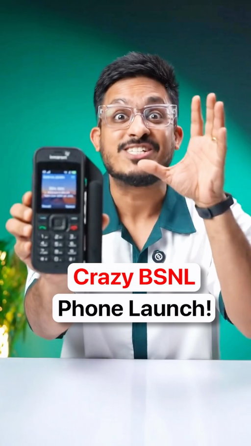 A ₹1.3 Lakh BSNL Phone? 🤯
.
BSNL just launched the craziest phone in India. Yes, it’s a new keypad phone, but it costs even more than 1.3 Lakh Rupees. But why? It’s actually a satellite phone, so you can extend the antenna just like the 80s, and you can make calls from literally anywhere. Mountains, forests, or even from the middle of the sea. That’s because, the phone connects directly to the satellites in the space and do not depend on on-ground towers, unlike regular phones.

You also get SMS, location sharing, a rugged body with IP65 and IK04 protection, and there’s even a user-replaceable battery. This phone is actually made by a UK company and BSNL is only providing the satellite plans in India. And these plans are pretty cheap. The prepaid plan costs just ₹5,835 per month, and you get 30 SMS or 30 minutes of calling!