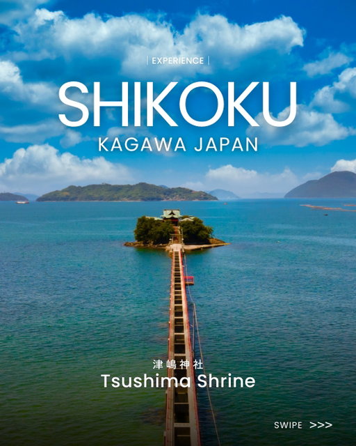 .
【年に2日だけ】海へ続く橋を渡る、離島の神社。

[Only Two Days a Year] Cross a Bridge Over the Sea to Visit an Island Shrine

EXPERIENCE | Discover Moments in Shikoku
@shikokutourism

📍 Tsushima Shrine | Kagawa Prefecture

Floating in the Seto Inland Sea, Tsushima Shrine can only be reached by crossing a bridge over the water during two special days (August. 4,5) each year. ⛩️

Another highlight is Tsushima-no-Miya Station, a "phantom station" that opens only for the occasion, where visitors can obtain a limited-edition ticket. ✨
As evening falls, the sea and sky glow in shades of crimson, followed by fireworks lighting up the summer night. 🎇
Beloved in Kagawa as a guardian deity for children, the shrine is also traditionally visited to pray for newborn babies.

Don't miss this special summer scene that can be experienced only two days a year.

・Photo by @da.e.mi @keiichikameda @kazuma828terao
・Kagawa Prefecture Official Instagram @udonken_kagawa　

ーーーーーーーーーー
A discovery hub connecting you with Shikoku.
Find more ways to explore on our profile 👀
Tag #my_shikoku and share the special moments you discover 📸
ーーーーーーーーーー
 
EXPERIENCE｜四国の瞬間をあなたに。
@shikokutourism
 
📍津嶋神社｜香川県
 
瀬戸内海に浮かぶ、津嶋神社。
普段は渡ることのできない本殿へ、年に2日間、8月4,5日だけ海の上に架かる橋を渡って参拝できます⛩️

この日だけ営業する幻の駅「津島ノ宮駅」で、限定切符を手にできるのも楽しみのひとつ✨
日が暮れると海と空が茜色に染まり、夜には花火が夏の夜空を華やかに彩ります🎇
香川県では子どもの守り神として親しまれ、赤ちゃんが生まれると参拝する風習も残っています。

年にわずか2日だけ出会える、特別な夏の風景を、ぜひ。

・Photo by @da.e.mi @keiichikameda @kazuma828terao
・香川県公式Instagram @udonken_kagawa
ーーーーーーーーーー
四国とあなたをつなぐ新発見メディア。
プロフィールから四国の楽しみ方をチェック👀
#my_shikoku を付けて、 四国で出会った特別をシェアしてください📸
ーーーーーーーーーー 

#visitshikoku #explorejapan #hiddenjapan #日本旅遊 #일본여행 #เที่ยวญี่ปุ่น