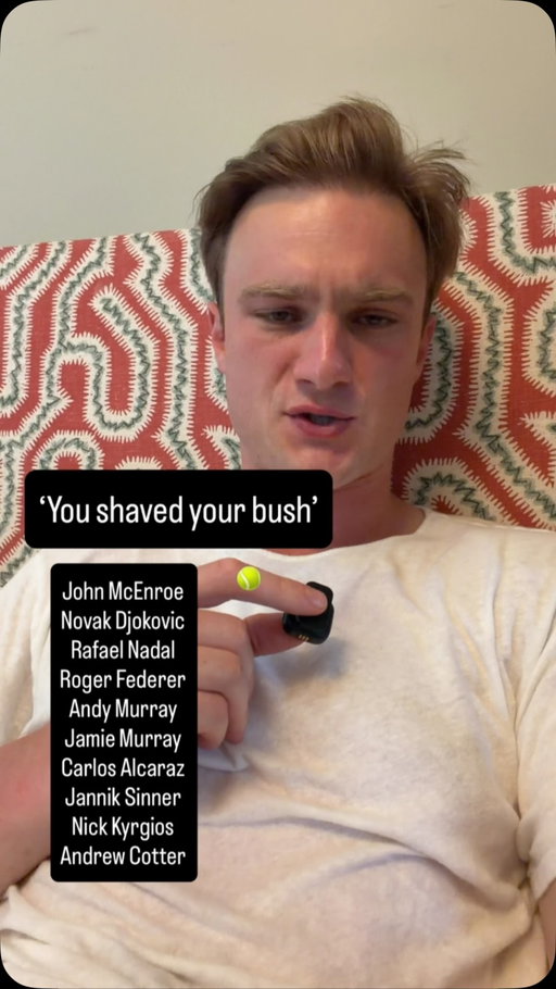 ‘You shaved your bush’ tennis impressions edition. #wimbledon #tennis