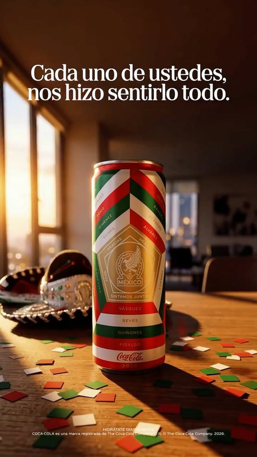 Gracias, @miseleccionmx, por unirnos en una misma ilusión y hacernos sentir todas las emociones. Hoy representan el futuro, el orgullo, el amor por ser mexicano, y se quedan plasmados para siempre. #SintamosJuntos