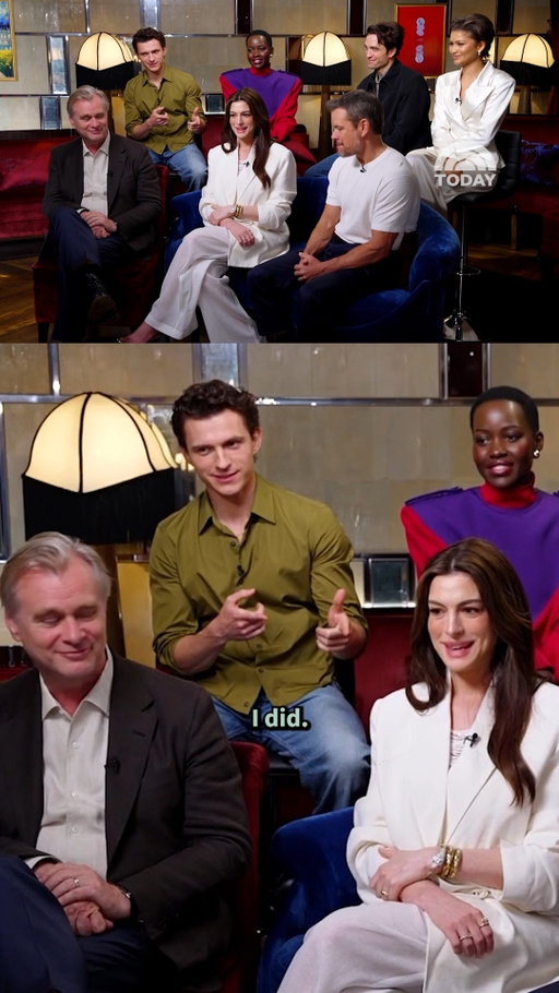 No notes (literally) for Anne Hathaway and Zendaya in "The Odyssey" 👏. The actors recall getting a "perfect" from director, Christopher Nolan during filming. #TODAYShow