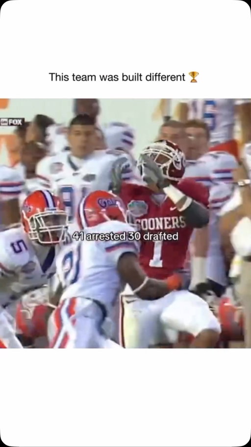The 2008 Florida Gators weren’t just a championship team—they were one of the most loaded college football teams ever assembled.

Tim Tebow. Percy Harvin. Aaron Hernandez. Joe Haden. Brandon Spikes. Janoris Jenkins. Carlos Dunlap. Maurkice Pouncey. Mike Pouncey. Riley Cooper.

Future Heisman winner. First-round picks. All-Americans. NFL Pro Bowlers. National Champions.

Every Saturday felt unfair. They didn’t just beat teams—they overwhelmed them with speed, talent, and physicality on both sides of the ball. If you survived their schedule, you earned it.

The 2008 Gators set the standard for what a complete college football team looks like. 🐊🏆

#Gators #FloridaGators #CFB #CollegeFootball #SEC