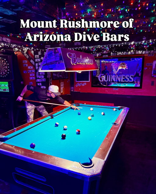 If Arizona dive bars had a Mount Rushmore… these four are getting carved into the mountain. 🍺🗿

Welcome to a new summer series: 
The Mount Rushmore of Arizona.
First up… DIVE BARS.

Let’s be clear — these aren’t necessarily my four favorites and I’m not calling them the “best” dive bars in Arizona.

This is about legacy. History. Character. The places that helped shape Arizona’s dive bar culture and became institutions along the way.

My four:
🍺 The Buffet Bar — Tucson
🍺 Swizzle Inn — Phoenix
🍺 Yucca Tap Room — Tempe
🍺 Chopper John’s — Phoenix

Different cities. Different crowds. Different stories. But each has earned its place in Arizona dive bar lore.
Mount Rushmore only has four spots… who got left off the mountain? 

#ArizonaDiveBars #SupportLocalAZ #ArizonaBars #WizardOfZa #Arizona