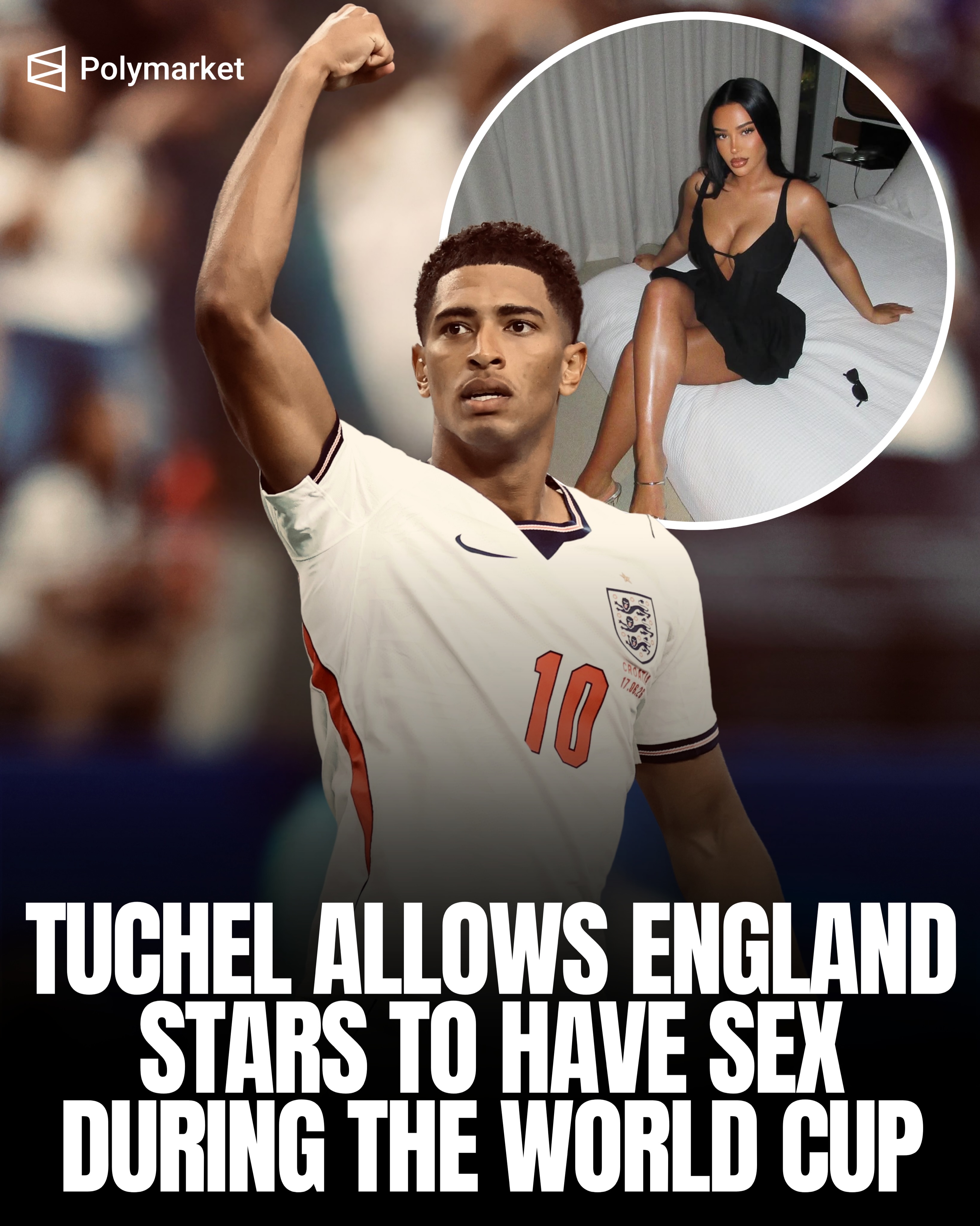 🚨🏴󠁧󠁢󠁥󠁮󠁧󠁿 NEW: Thomas Tuchel has allowed players to have sex with their partners at any time during the World Cup except on match day.

Jude Bellingham and his girlfriend Ashlyn Castro, as well as Harry Kane and his wife, have been among the couples who have spent the most time together during their downtime.

The result? Both are leading the charts for goalscorers and assists for the England national team so far in this World Cup. @thesunfootball