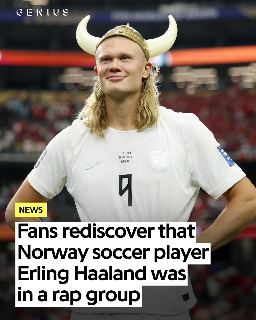 is norway's 🇳🇴 superstar soccer player ⚽️ @erling the next breakout rapper? 🤔😂

fans have rediscovered that the norwegian superstar was part of a rap group called flow kingz 🎤, and back in 2016 the trio released a song titled "kygo jo" 🎶 the song is currently charting at no. 16 on our chart 🔥📈

now 10 years later, norwegian dj superstar @kygomusic has dropped a remix version of the song, which is currently charting at no. 1 on spotify in norway 📈👏 

will norway play this song tomorrow if they defeat england in the world cup? 👀

who else wants erling haaland to drop more music? 🙋‍♂️