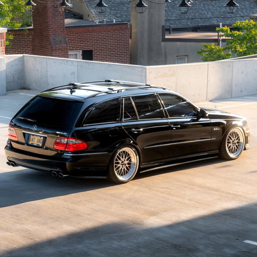 Manual. S211. E63 Wagon. You read that right.

In the United States, the S211 E63 AMG wagon was a special-order model that Mercedes-Benz didn't list in its factory literature; MBUSA didn't even display the model on its official website. Only 153 units were sold in the US between the 2007 and 2009 model years, according to the company.

This example takes the rarity and experience further with a 6-speed manual swap, performance modifications, and one of the best looking wheels ever put on a car.

Live now on @carsandbids!
