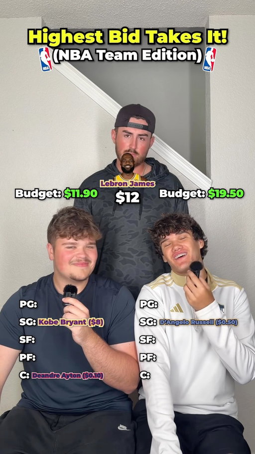 Spend $20 to Build the Dream NBA Lineup!💵 #nba #nbabasketball #basketball 

WHO WON?👀