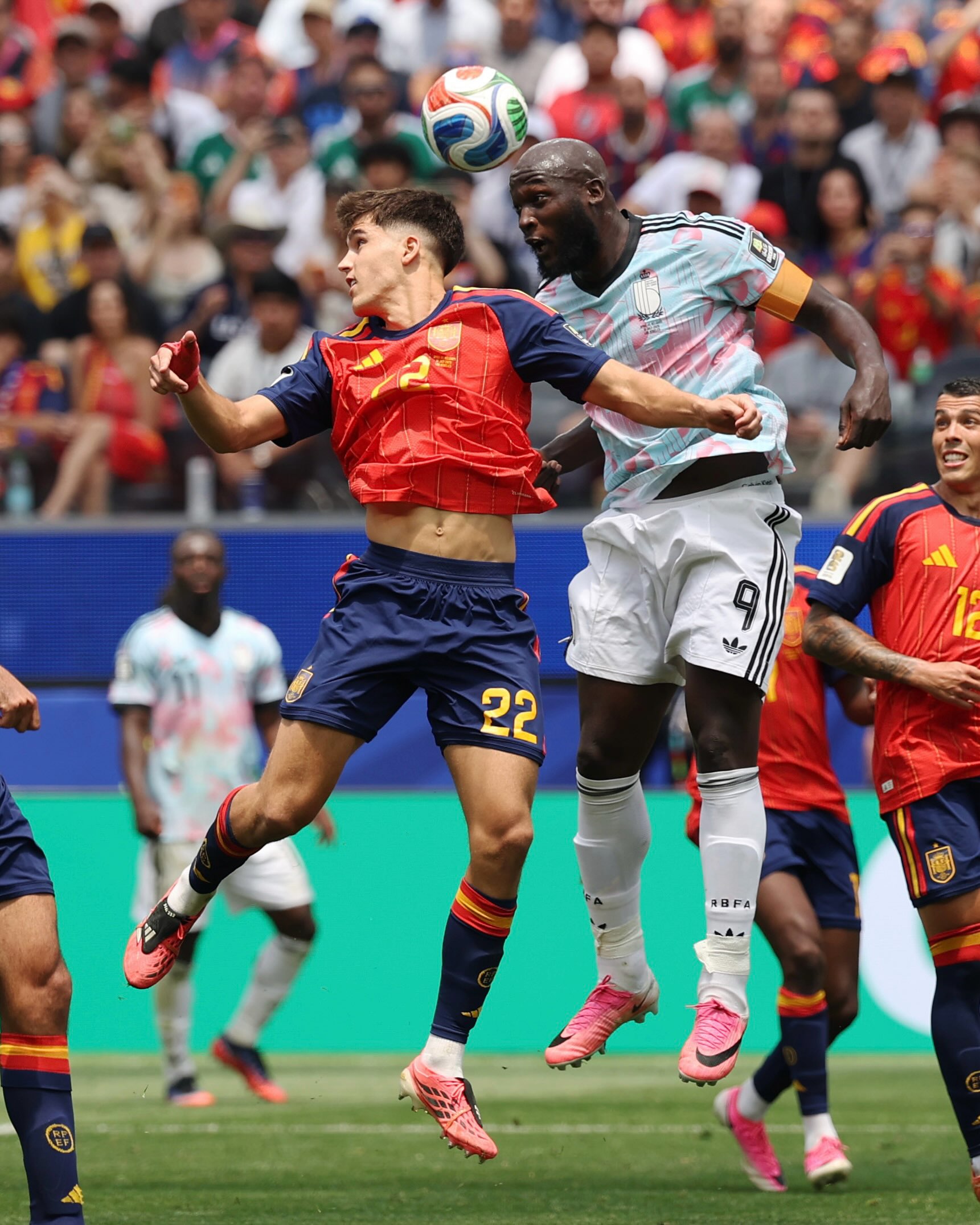 🌎 𝗪𝗢𝗥𝗟𝗗 𝗖𝗨𝗣 𝟮𝟬𝟮𝟲

Cubarsí, Olmo, Lamine Yamal, Ferran and Pedri played their parts as Spain secured a victory over Belgium to book their place in the FIFA World Cup semi-finals.

📷 @fifa