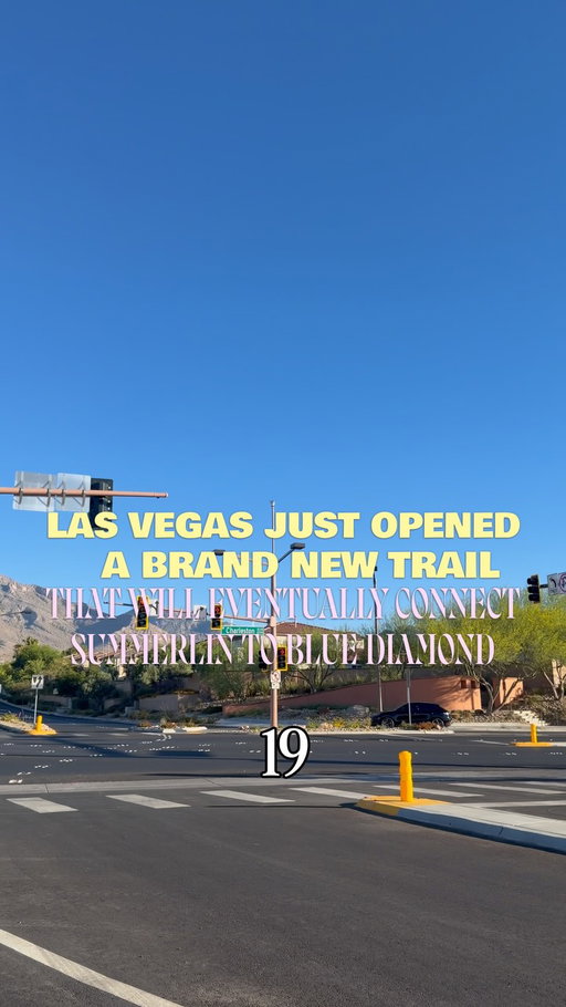 Spent my morning running Summerlin’s newest trail, Phase 1 of what will eventually become a 19-mile multi-use trail connecting Summerlin to Blue Diamond. 

If you’re looking for a new spot to run, walk, or bike with Red Rock views, add this one to your list! 

📌🌟FOLLOW @maryjanedoughh & @vegasbytaylor for more!