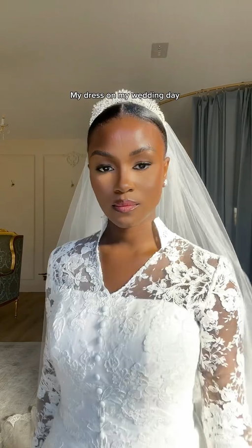 Alterations are non-negotiable when it comes to weddings. I told them to “make it enough”. #wedding #weddingdress