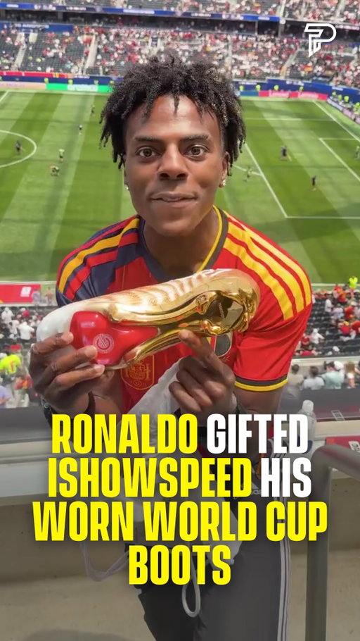 Ronaldo gave IShowSpeed a gift he’ll never forget 🥹🐐🇵🇹

After years of showing his love for Cristiano Ronaldo, Speed received a pair of Ronaldo’s special World Cup boots, leaving him completely shocked.

For a lifelong fan, moments like this are priceless ❤️

Via @ishowspeed

#Pubity #Ronaldo #IShowSpeed #WorldCup