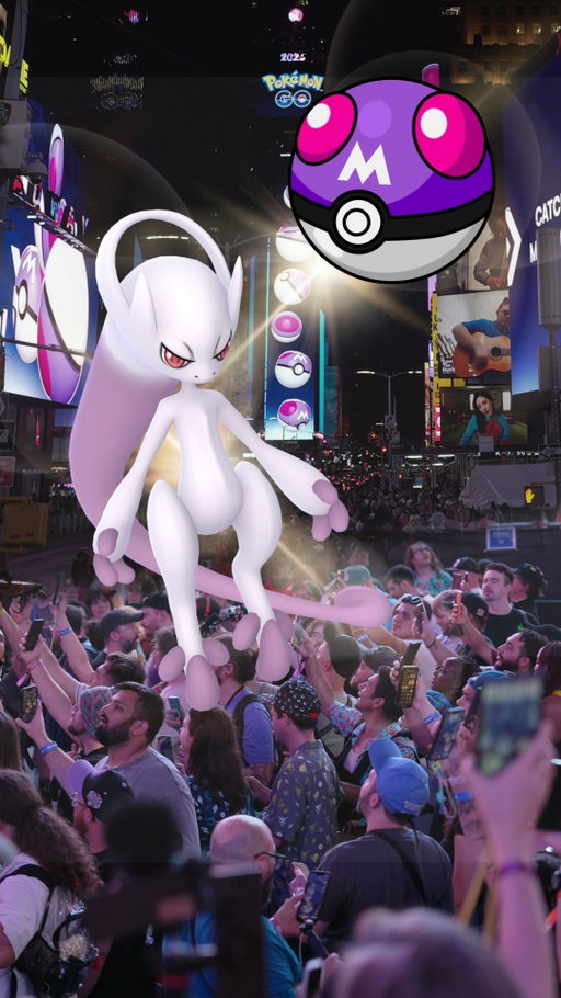 10 YEARS IN THE MAKING! Catching Mewtwo in Times Square with over a thousand other trainers just as shown in the teaser when the game came out 🥹 

#PokemonGO #PokemonGO10thAnniversary #Mewtwo #TimesSquare #RaidBattle PokemonGOFest2026 MegaMewtwo ShinyHunt TrainerLife PokemonCommunity