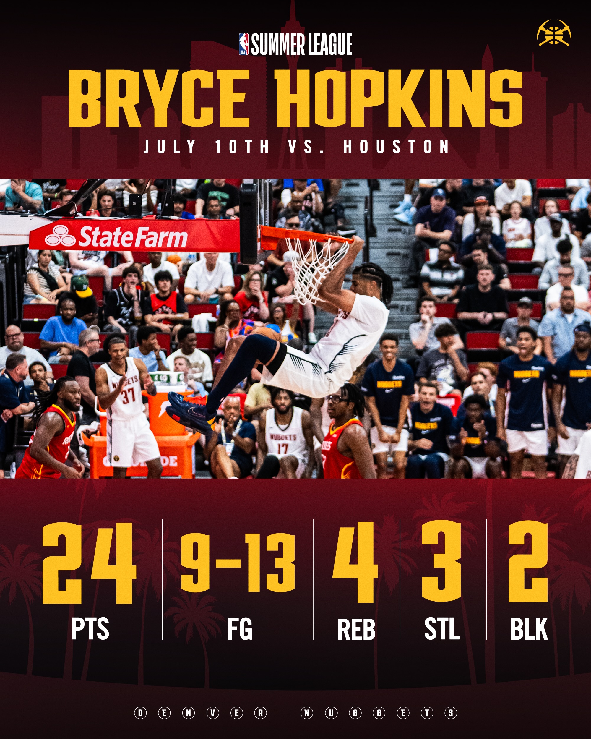 Presenting: Bryce’s Summer League debut 🔥