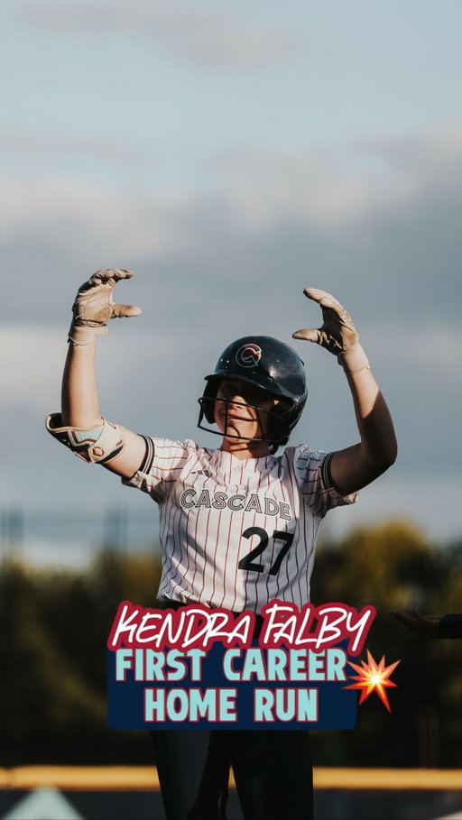 @kendrafalby IS THAT GIRL. 

cuts down the bandits lead with her first career home run!!