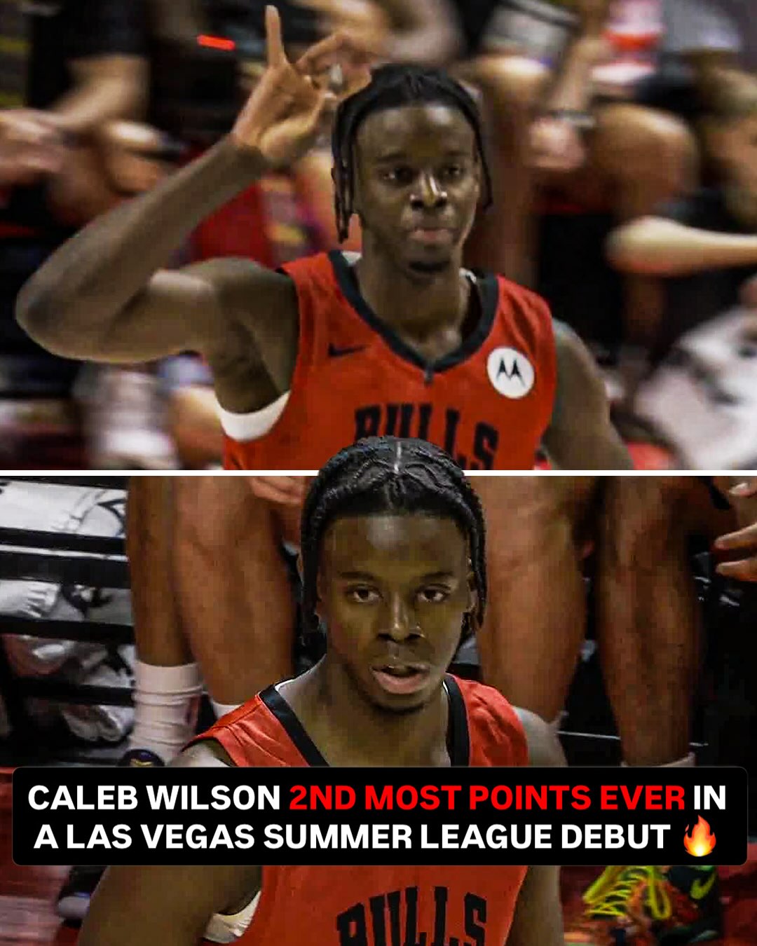 Caleb Wilson put on a show in Vegas‼️

Only Marco Belinelli (37 points) scored more in his summer league debut.
